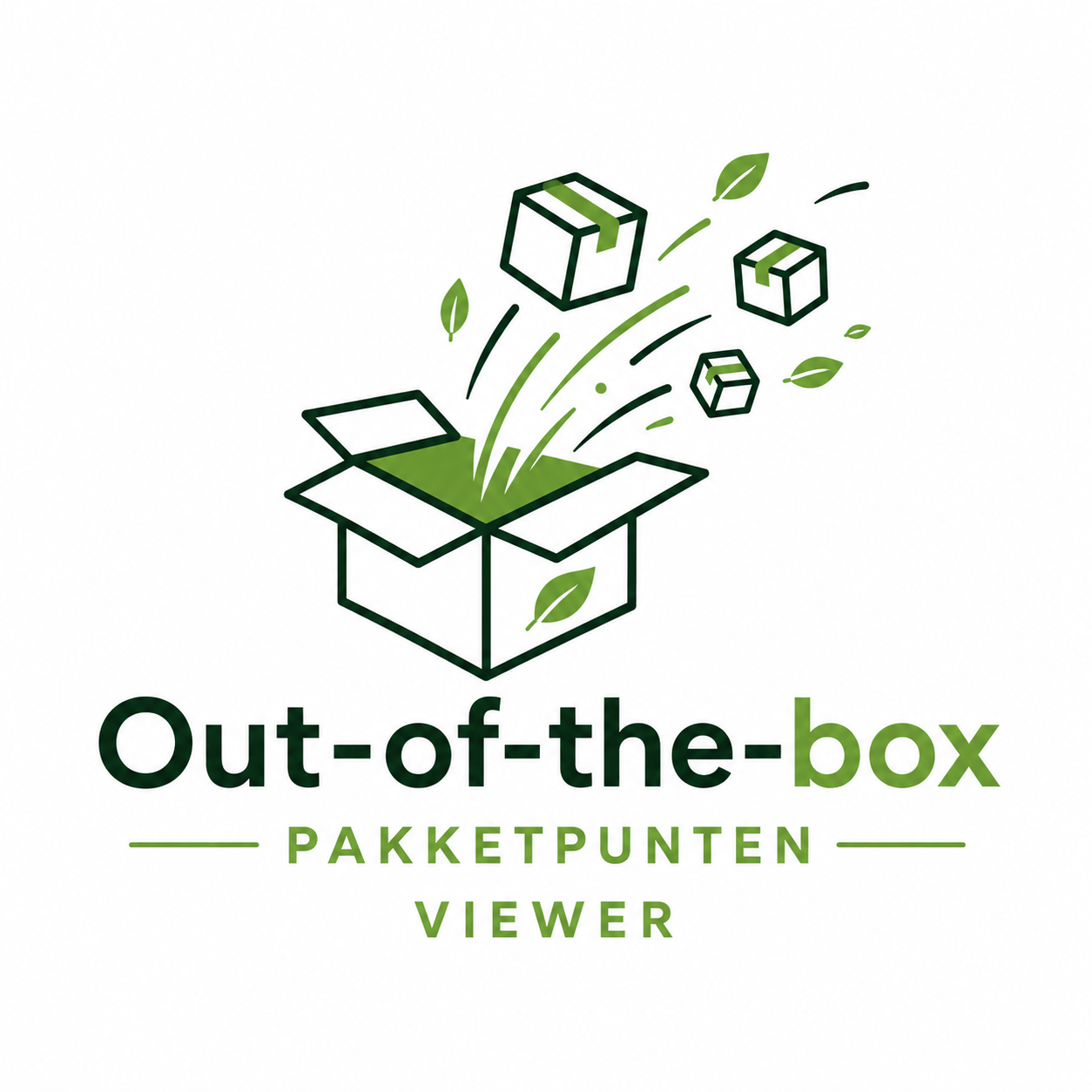 Logo van de out-of-the-box pakketpunten viewer